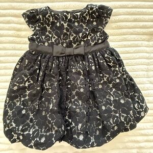 GAP Black and White Lace Baby Dress